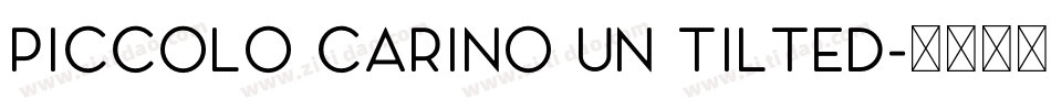 Piccolo Carino Un Tilted字体转换
